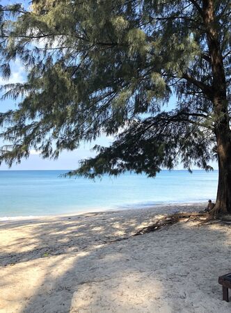Bang Tao Beach on the ocean in Thailandの写真素材