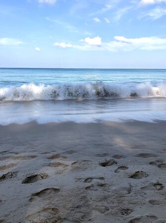 beach on the island of Phuket in Thailandの写真素材