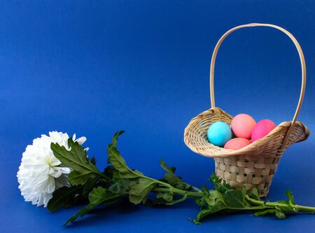 Holiday card for Easter, template, banner, copy Spaceの写真素材