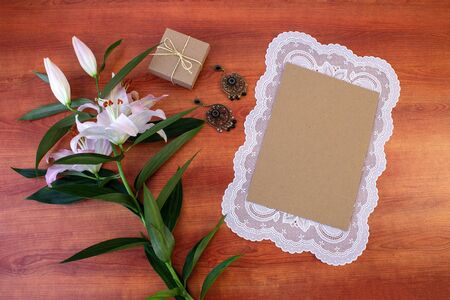 Card, banner, template, copy Space, greeting, an invitation to a holiday, Mother Day, Valentine Day, birthday, weddingの写真素材