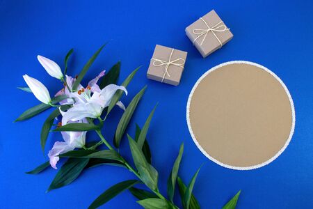 Card, banner, template, copy Space, greeting, an invitation to a holiday, Mother Day, Valentine Day, birthday, weddingの写真素材