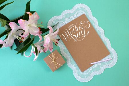 Card, banner, congratulations template on Mother Day