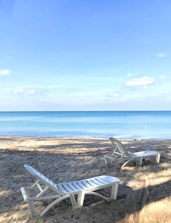 Bang Tao Beach on the ocean in Thailandの写真素材