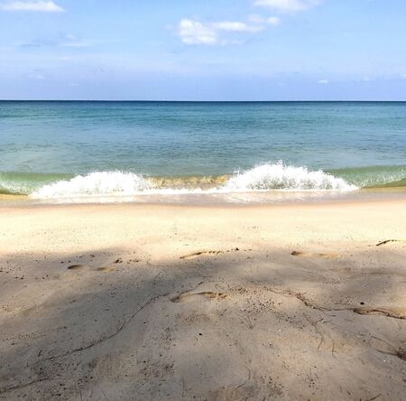 beach on the island of Phuket in Thailandの写真素材