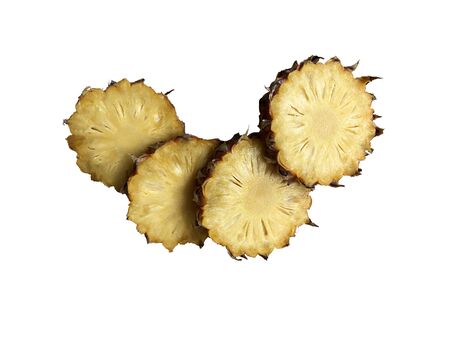 photo pineapple on a white background, isolate, cutの写真素材