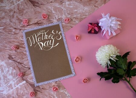 Card, banner, congratulations template on Mother Dayの写真素材