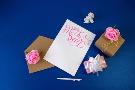 Card, banner, congratulations template on Mother Day