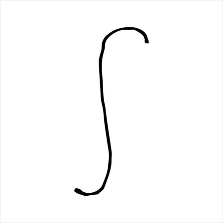 isolated on white background picture from a mathematical formula, an inscription, vector Stock illustration design element for printのイラスト素材