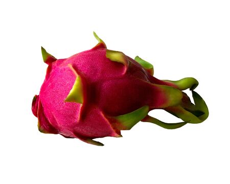 photo tropical fruit dragon on a white background, isolateの写真素材