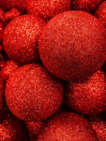 Christmas balls for the Christmas tree close-up photoの写真素材
