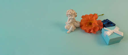 greeting postcard or Internet banner with space for textの写真素材