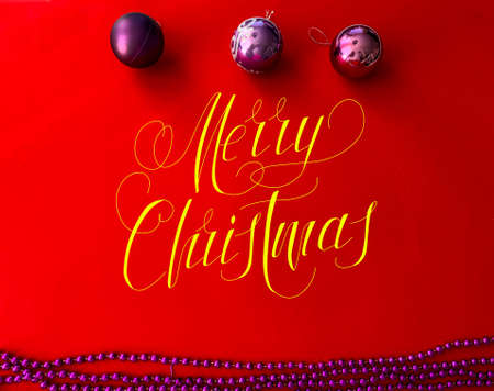 Merry Christmas with Happy New Year. Christmas banner, poster, postcard, title, website, flyer. Beautiful background or design element of the New Yearの写真素材