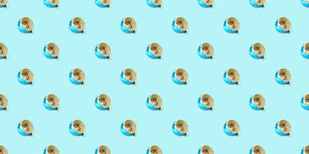 beautiful seamless pattern on New Year's theme with Christmas balls, Blueの写真素材