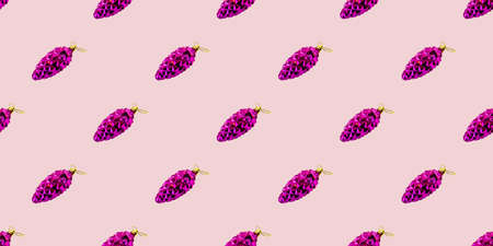 Seamless Christmas pattern with Christmas toys bumpの写真素材