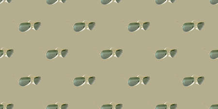 Seamless summer pattern with sun glassesの写真素材