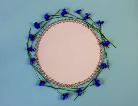 Flat lay with copy space for the wedding, birthday, party or other celebration.の写真素材