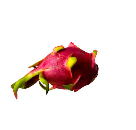 photo tropical fruit dragon on a white background, isolateの写真素材