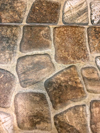 photo of ceramic tiles, mosaic close-up