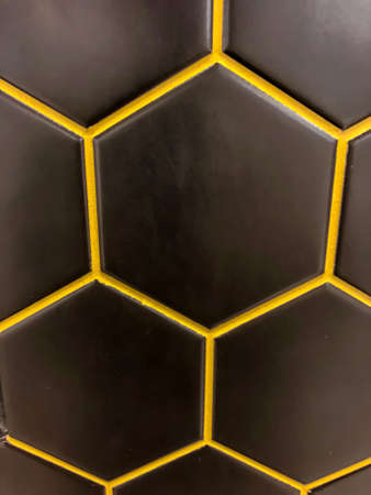 photo of ceramic tiles, mosaic close-up