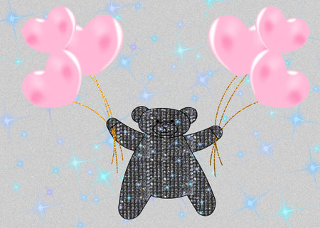 3d illustration. Beautiful card for Valentine's day. Can also be used as a banner or flyerの写真素材