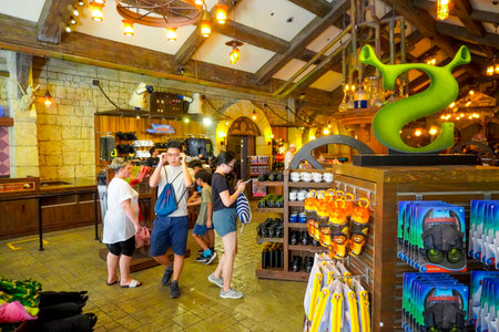 Singapore, Singapore - November 12, 2023: Sentosa Island amusement park Universal Studios Singaporeのeditorial素材