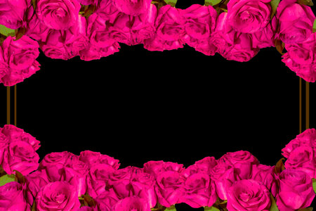 Flat Lay, postcard for death, funeral. beautiful pink rosesの写真素材