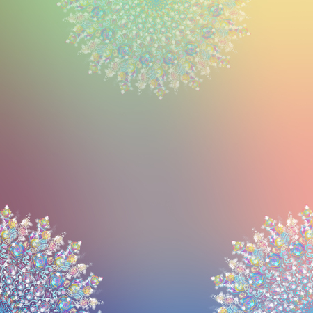 Background with snowflakes for Christmas and new year. Digital  Illustrations of snowflakes for a background. Copy space Happy new year, Christmas decoration copy spaceの写真素材
