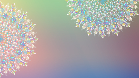 Background with snowflakes white for Christmas and new year. Digital  Illustrations of snowflakes on a colorful backdrop. Copy space Happy New year, Christmas decoration copy spaceの写真素材