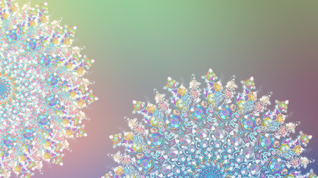 Background with snowflakes white for Christmas and new year. Digital  Illustrations of snowflakes for a background. Copy space Happy new year, Christmas decoration copy spaceの写真素材