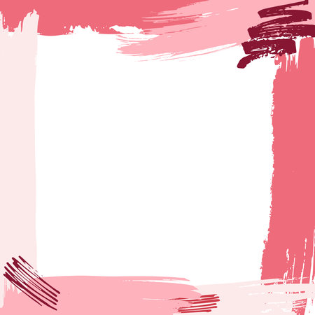 Hand drawn color brush stroke frame for social media with place for text. Vector stock illustration for design template post about sale, creative image, banner, flyer, poster, social network.のイラスト素材