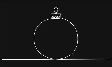 2024 continuous single line sign. Vector stock illustration isolated on black chalkboard background for design template new year banner, flyer, greeting card. Editable stroke.のイラスト素材