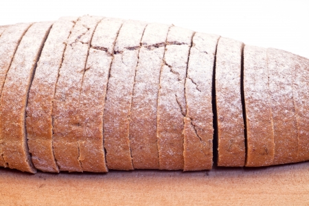 Bread with a few slicesの写真素材