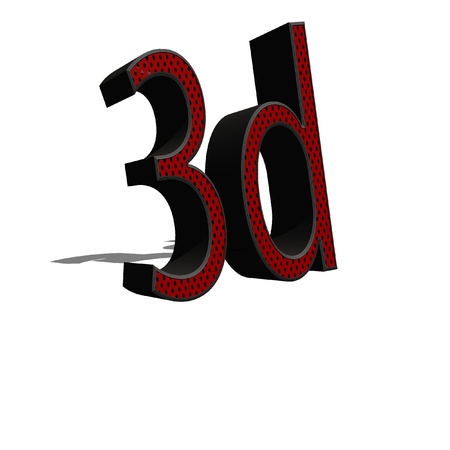 3D Word Symbol 