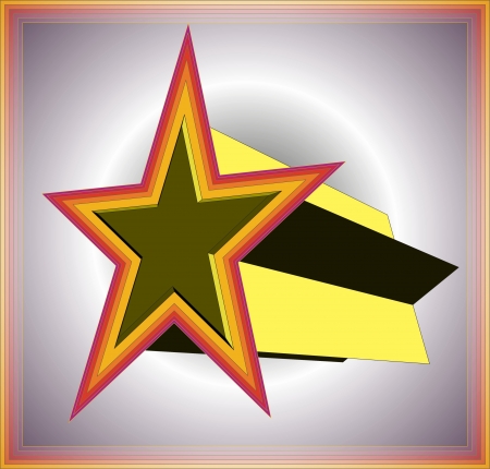 3d starのイラスト素材