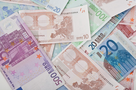 Background of euros moneyの写真素材