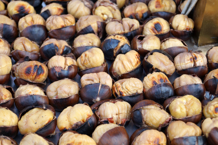 roasted chesnutの写真素材