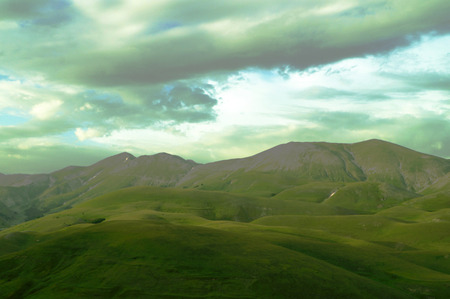 Castelluccio, Perugia, Umbria, Italyの写真素材