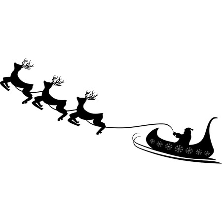 Santa contourのイラスト素材