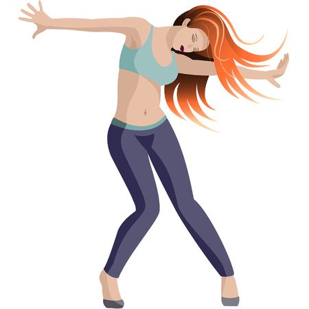 Woman dancingのイラスト素材