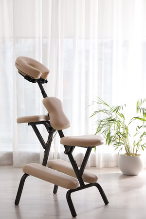 Modern massage chair in clinic. Medical equipmentの写真素材