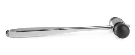 Reflex hammer isolated on white. Nervous system diagnosticの写真素材
