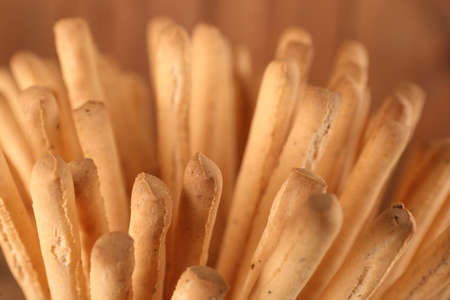 Many fresh delicious grissini sticks, closeup viewの写真素材