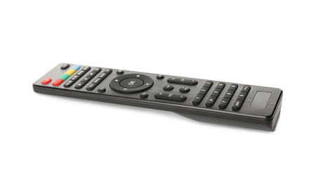 Modern tv remote control isolated on white