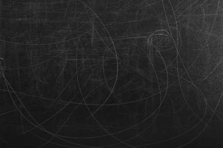 Texture of scratched black surface as background, closeupの写真素材