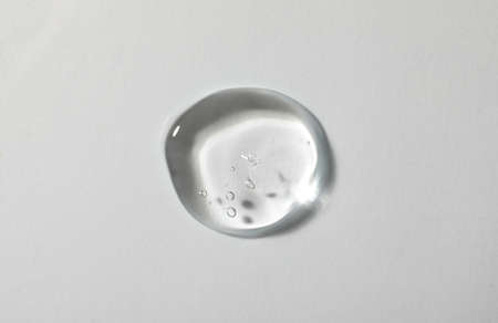Sample of cosmetic gel on white background, top viewの写真素材