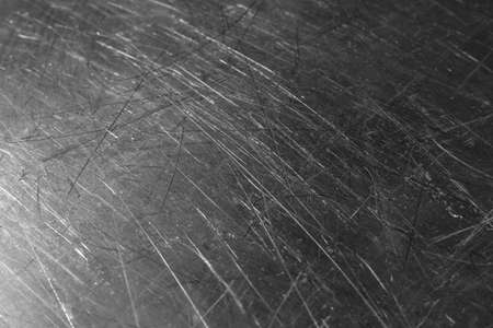 Texture of scratched metallic surface as background, closeupの写真素材