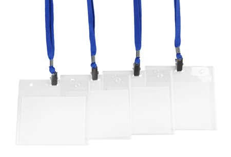 Blank badges on white background. Mockup for design