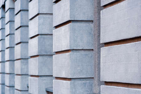 Close up view of modern building on sunny day