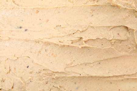 Texture of delicious liverwurst as background, closeup