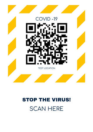 Electronic COVID-19 vaccination certificate with QR code, illustrationの写真素材